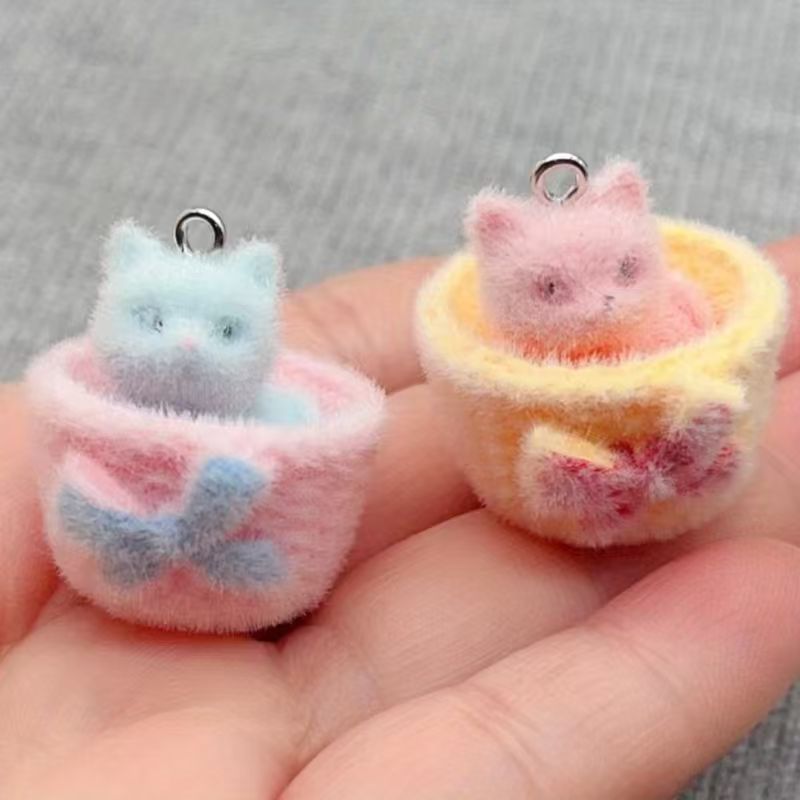 Jewelry Making Accessories - 4 шт. 3D-подвески в виде кошек