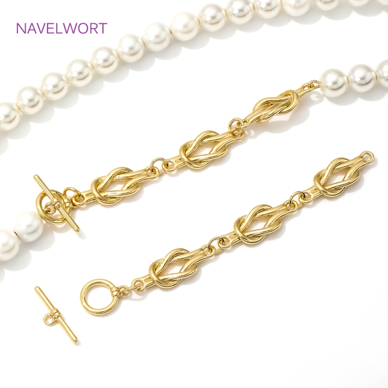 Jewelry Making Items - застежка для браслета Застежка-переключатель с позолотой