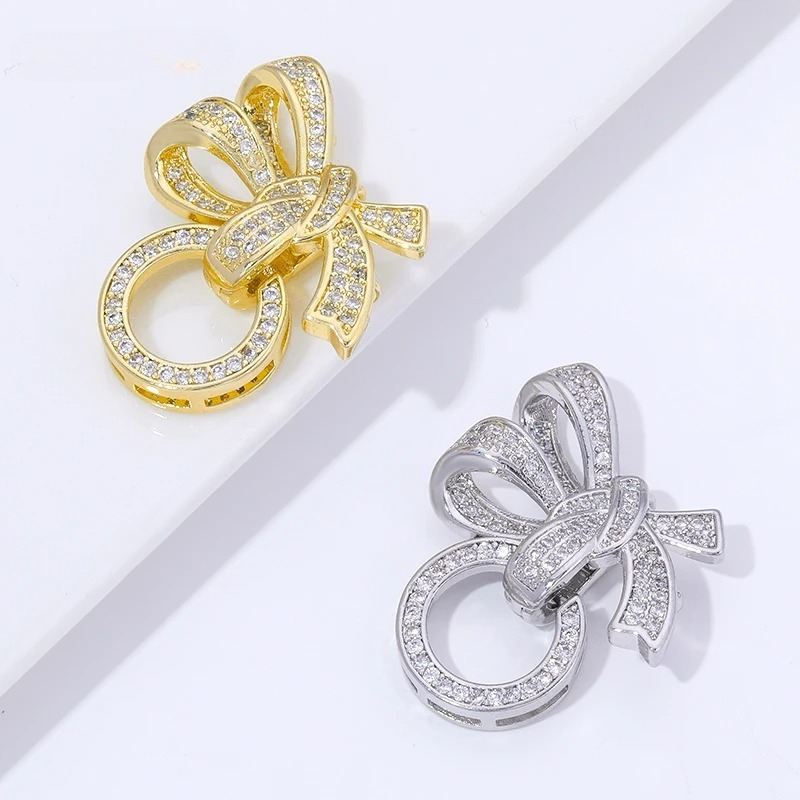 Jewelry Making Items - Застежки-коннекторы для браслетов с жемчугом, позолоченные