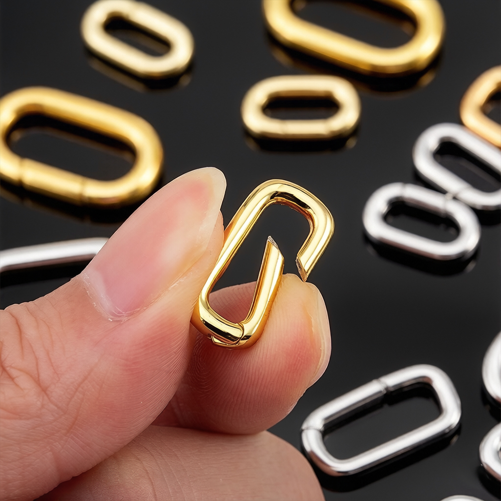 Jewelry Making Rings - 2 шт. позолоченные 18-каратным золотом овальные