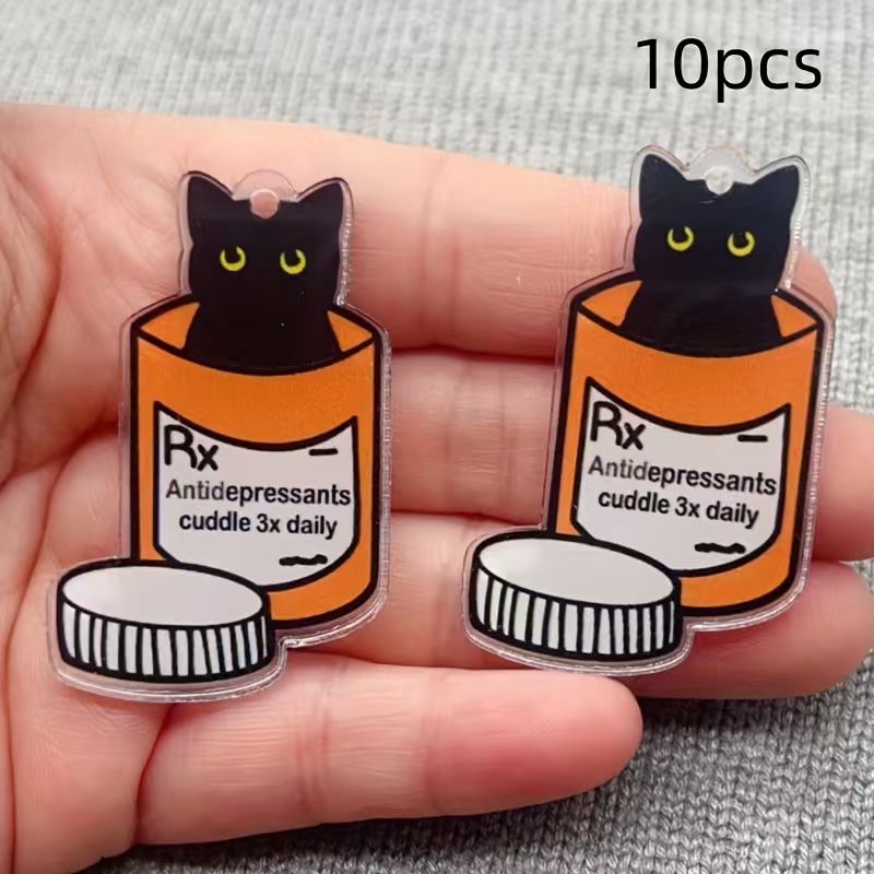 10 шт. акриловых подвесок в фо – обзор и цена Jewelry Making Accessories