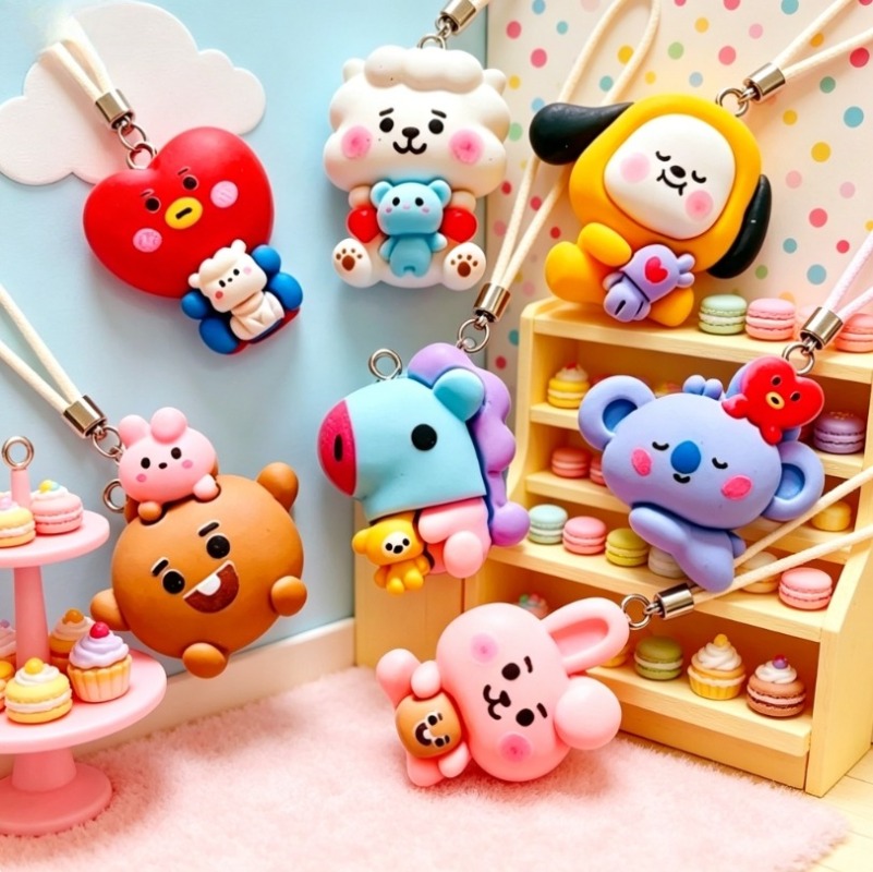 7 шт. смоляных мультяшных шарм – обзор и цена Jewelry Making Accessories