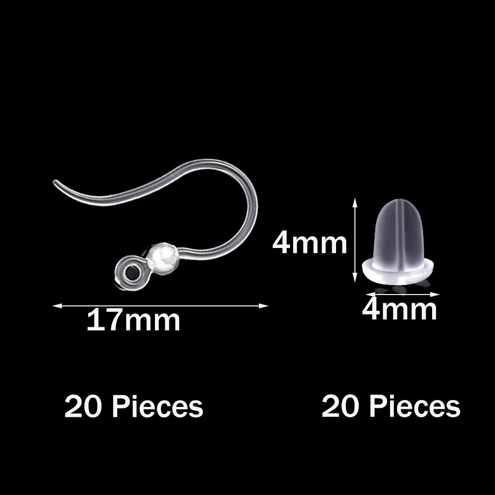 40 шт. прозрачные пластиковые  – обзор и цена Jewelry Making Factory